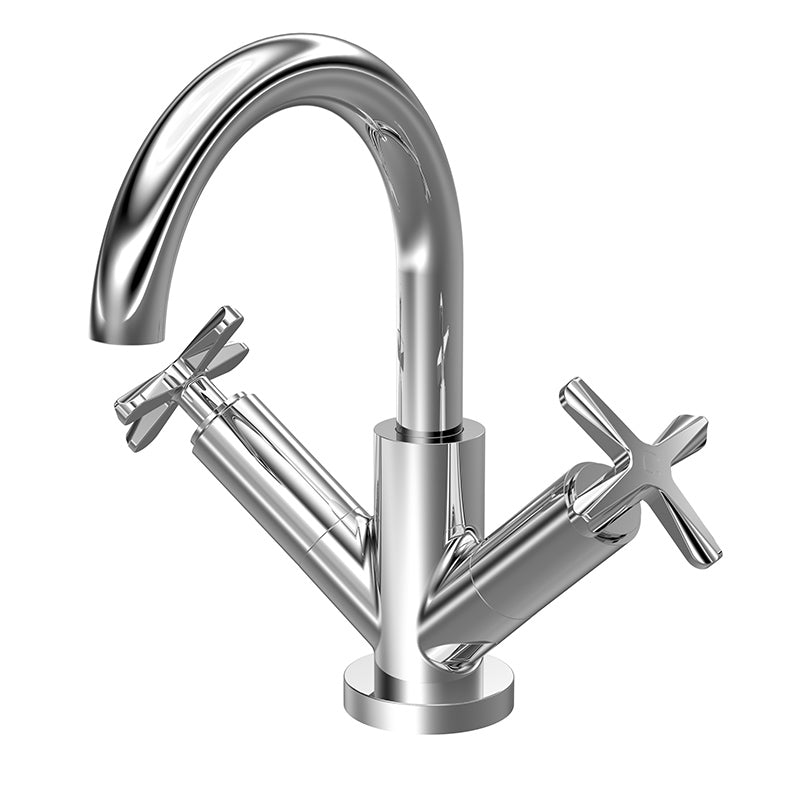 Nuie Aztec Deck Mount Mono Basin Mixer Tap with Push Button Waste (3 colours) - Brandnew Bathroom