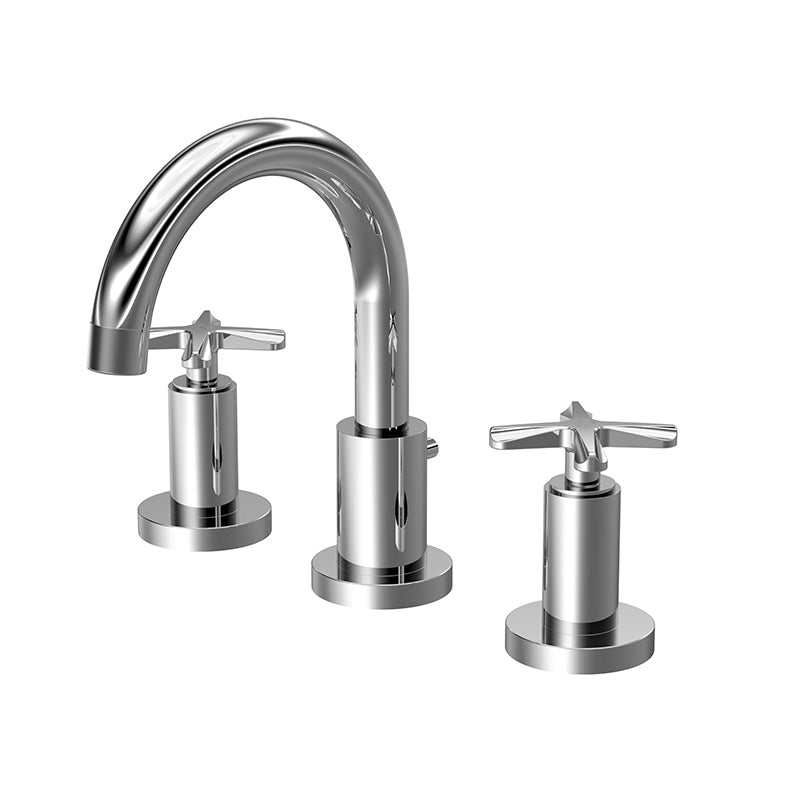 Nuie Aztec Deck Mount 3 Tap Hole Basin Mixer (Chrome) - Brandnew Bathroom