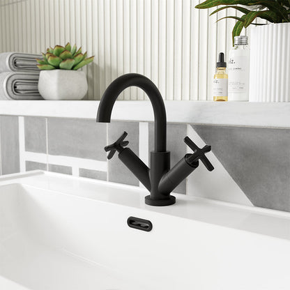 Nuie Aztec Deck Mount Mono Basin Mixer Tap with Push Button Waste (3 colours) - Brandnew Bathroom