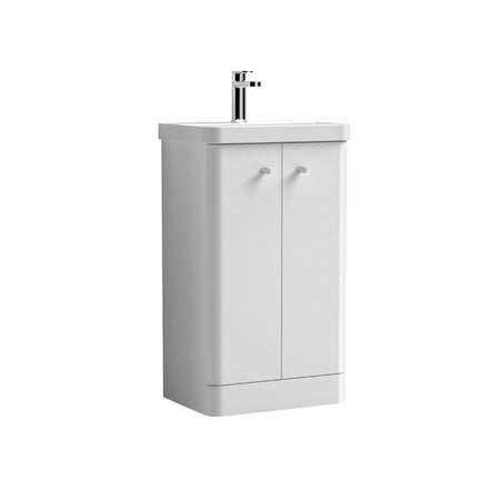 Nuie Core Floor Standing 2 Door Vanity Basin Unit & Ceramic Basin (3 sizes, 3 Colours) - Brand New Bathrooms