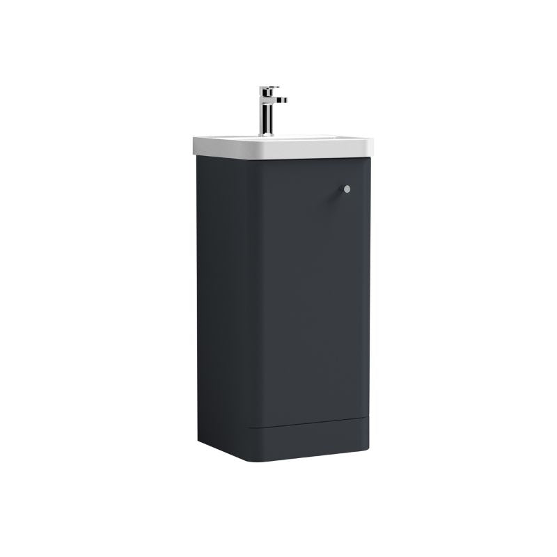 Nuie Core Floor Standing 1 Door Vanity Basin Unit & Ceramic Basin (1 size, 3 Colours) - Brand New Bathrooms