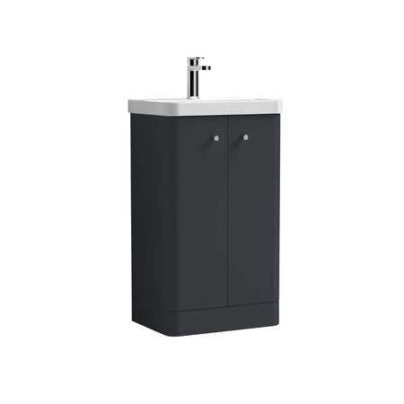 Nuie Core Floor Standing 2 Door Vanity Basin Unit & Ceramic Basin (3 sizes, 3 Colours) - Brand New Bathrooms