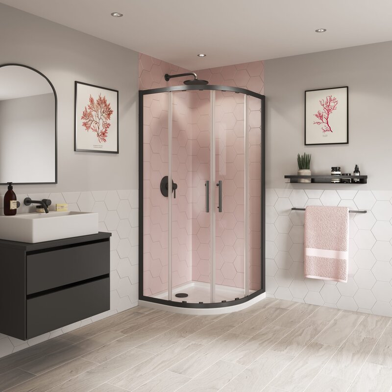 Coram Showers Optima 6 Quadrant Door Shower Enclosure (3 sizes, 3 colours) - Brand New Bathrooms
