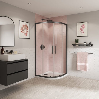 Coram Showers Optima 6 Quadrant Door Shower Enclosure (3 sizes, 3 colours) - Brand New Bathrooms