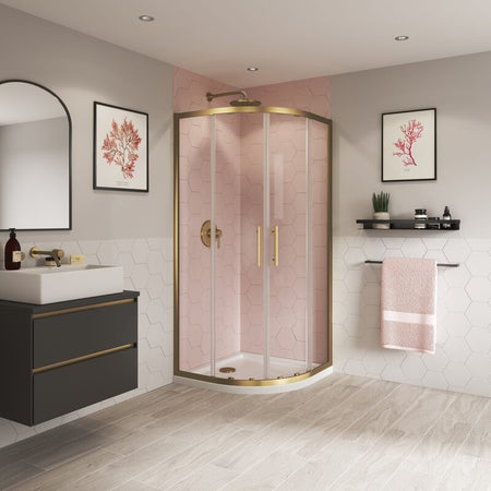 Coram Showers Optima 6 Quadrant Door Shower Enclosure (3 sizes, 3 colours) - Brand New Bathrooms