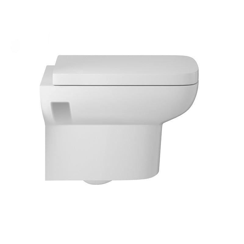 Hudson Reed Arlo Wall Hung Pan & Seat (White) - Brandnew Bathroom