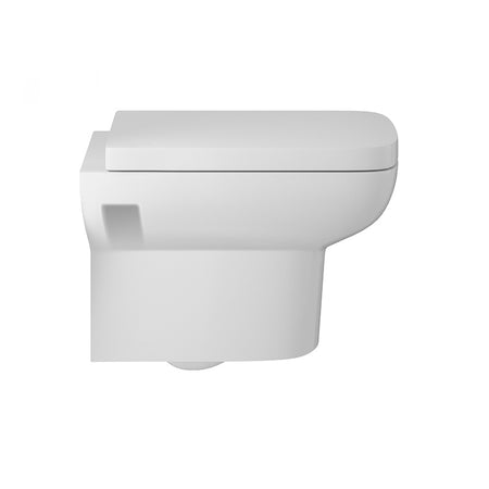 Hudson Reed Arlo Wall Hung Pan & Seat (White) - Brandnew Bathroom