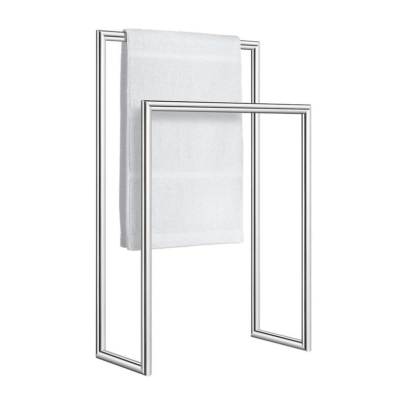 Smedbo Outline Double Towel Rail (2 colours) - Brand New Bathrooms