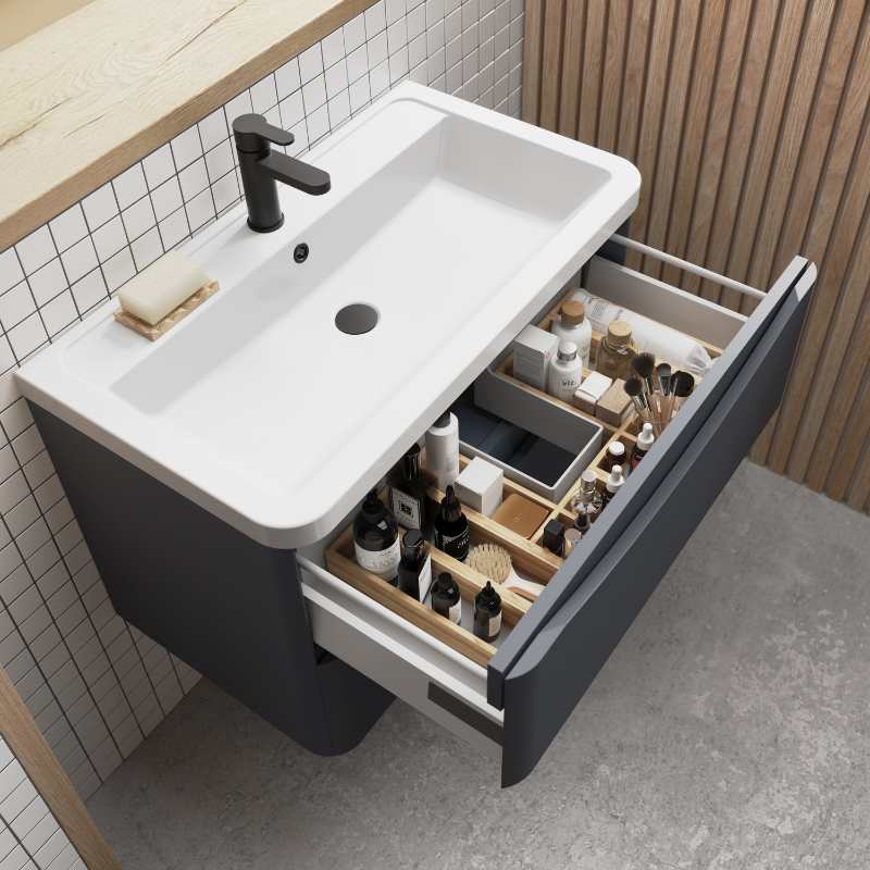 Nuie Accessories L-Shaped Bamboo Drawer Organiser (1 size, Bamboo) - Brand New Bathrooms