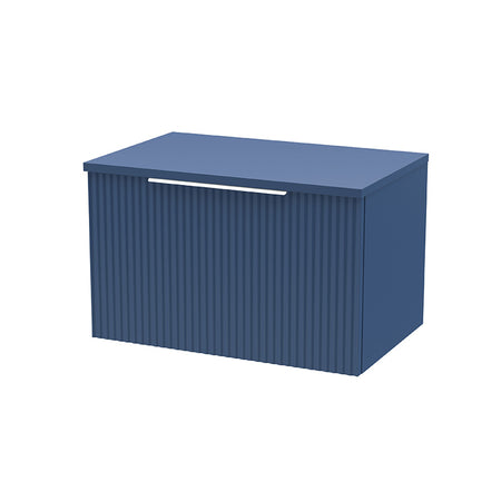 Hudson Reed Fluted Wall Hung Single Drawer 600mm Vanity and Matching Worktop (1 size, 5 colours) - Brand New Bathrooms