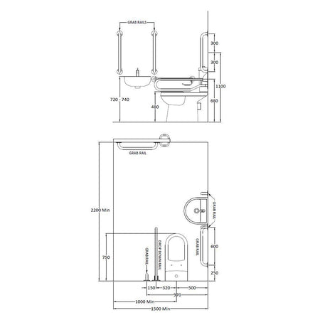 Nuie Doc M Pack (1 size, 2 colours) - Brand New Bathrooms