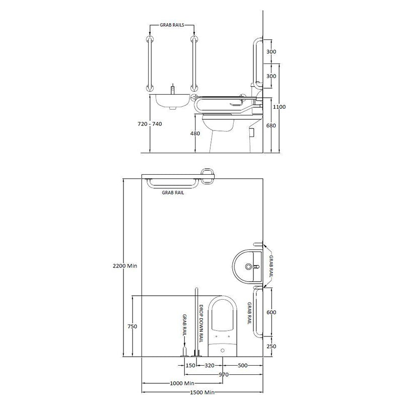 Nuie Doc M Pack (1 size, 2 colours) - Brand New Bathrooms