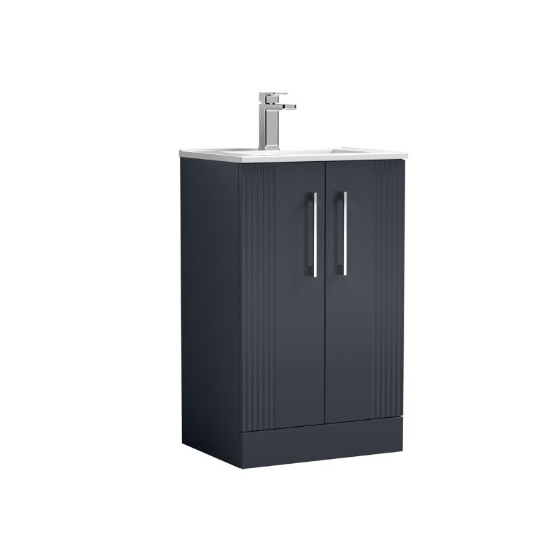Nuie Deco Floor Standing 2 Door Vanity & Basin 2 (1 size, 5 colours) - Brand New Bathrooms