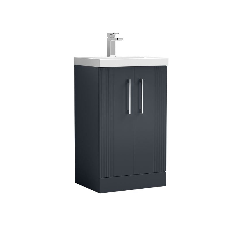 Nuie Deco Floor Standing 2 Door Vanity & Basin 3 (1 size, 5 colours) - Brand New Bathrooms