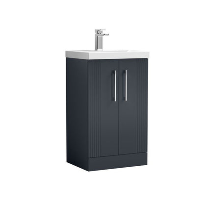 Nuie Deco Floor Standing 2 Door Vanity & Basin 3 (1 size, 5 colours) - Brand New Bathrooms