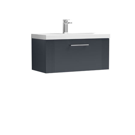 Nuie Deco Wall Hung Single Drawer Vanity & Mid-Edge Basin (1 size, 5 colours) - Brand New Bathrooms