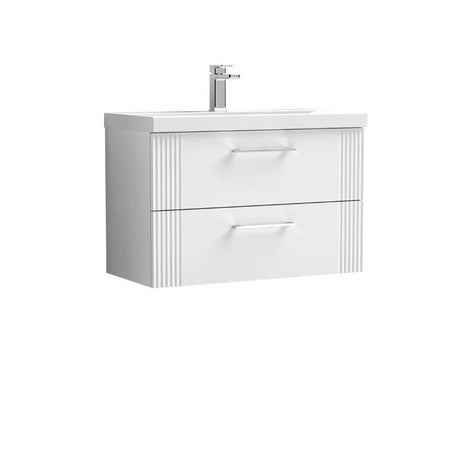 Nuie Deco Wall Hung 2-Drawer Vanity & Mid-Edge Basin (1 size, 5 colours) - Brand New Bathrooms