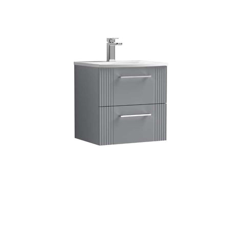 Nuie Deco Wall Hung 2-Drawer Vanity & Thin-Edge Basin (1 size, 5 colours) - Brand New Bathrooms