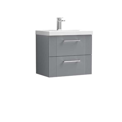 Nuie Deco Wall Hung 2-Drawer Vanity & Thin-Edge Basin (1 size, 5 colours) - Brand New Bathrooms