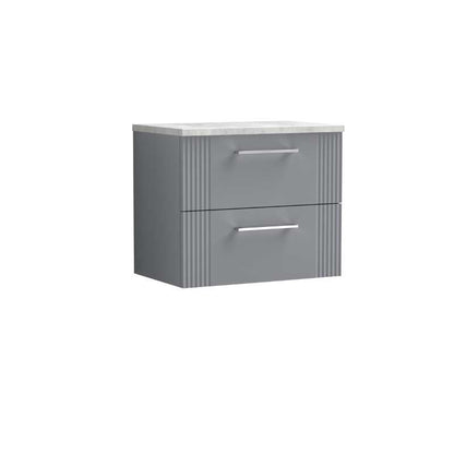 Nuie Deco Wall Hung 2-Drawer Vanity & Laminate Top (1 size, 5 colours) - Brand New Bathrooms