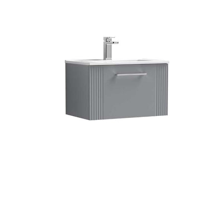 Nuie Deco Wall Hung Single Drawer Vanity & Minimalist Basin (1 size, 5 colours) - Brand New Bathrooms