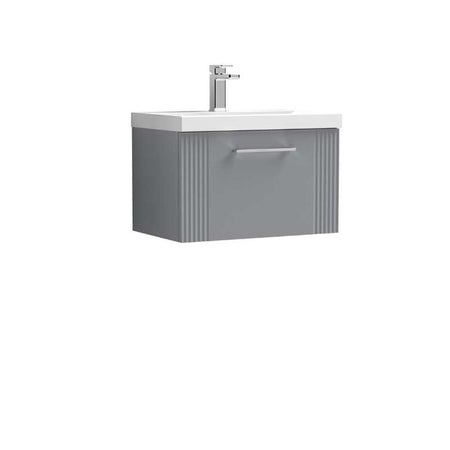 Nuie Deco Wall Hung Single Drawer Vanity & Thin-Edge Basin (1 size, 5 colours) - Brand New Bathrooms