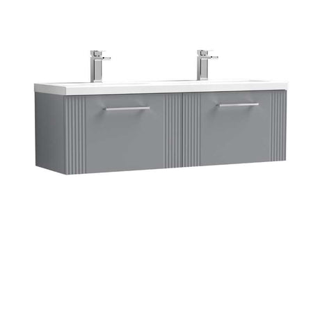 Nuie Deco Wall Hung 2-Drawer Vanity & Double Basin (1 size, 5 colours) - Brand New Bathrooms