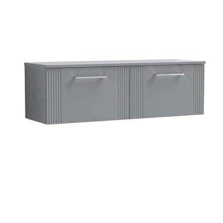 Nuie Deco Wall Hung 2-Drawer Vanity & Worktop (1 size, 5 colours) - Brand New Bathrooms