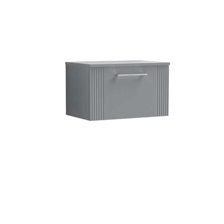 Nuie Deco Wall Hung Single Drawer Vanity & Worktop (1 size, 5 colours) - Brand New Bathrooms