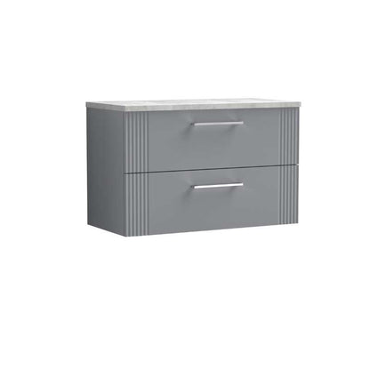 Nuie Deco Wall Hung 2-Drawer Vanity & Laminate Top (1 size, 5 colours) - Brand New Bathrooms