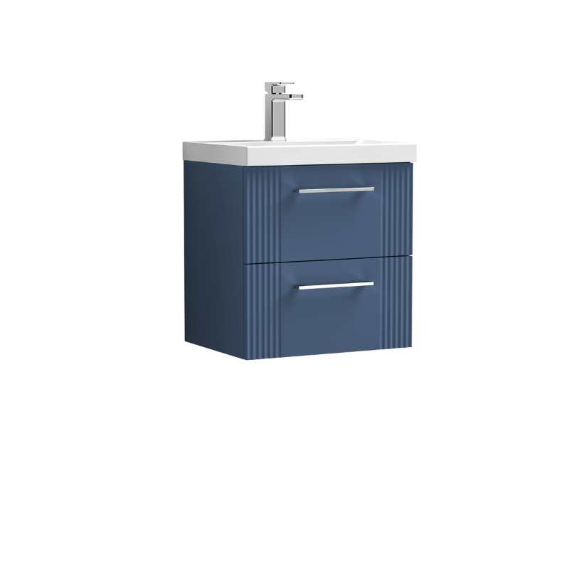 Nuie Deco Wall Hung 2-Drawer Vanity & Mid-Edge Basin (1 size, 5 colours) - Brand New Bathrooms