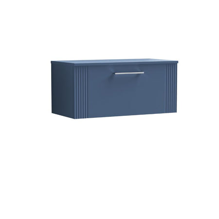 Nuie Deco Wall Hung Single Drawer Vanity & Worktop (1 size, 5 colours) - Brand New Bathrooms