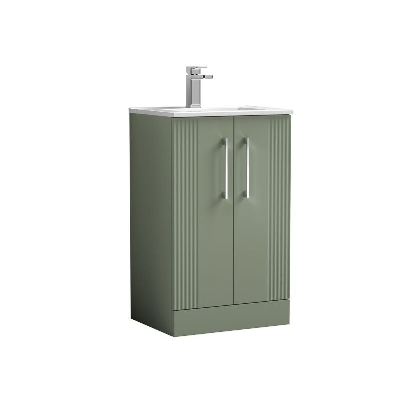 Nuie Deco Floor Standing 2 Door Vanity & Basin 2 (1 size, 5 colours) - Brand New Bathrooms