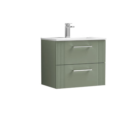 Nuie Deco Wall Hung 2-Drawer Vanity & Minimalist Basin (1 size, 5 colours) - Brand New Bathrooms