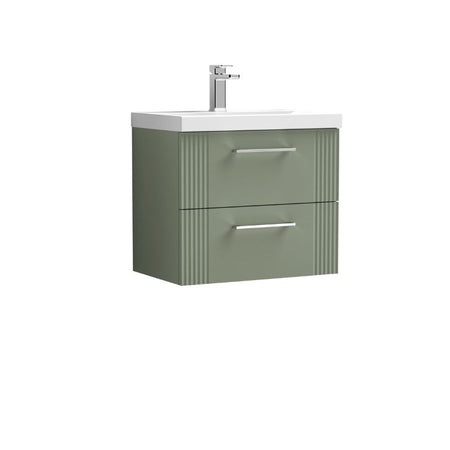 Nuie Deco Wall Hung 2-Drawer Vanity & Thin-Edge Basin (1 size, 5 colours) - Brand New Bathrooms