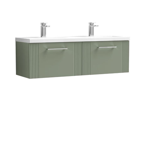 Nuie Deco Wall Hung 2-Drawer Vanity & Double Basin (1 size, 5 colours) - Brand New Bathrooms