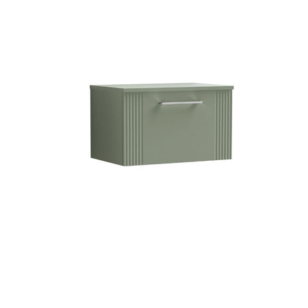 Nuie Deco Wall Hung Single Drawer Vanity & Worktop (1 size, 5 colours) - Brand New Bathrooms