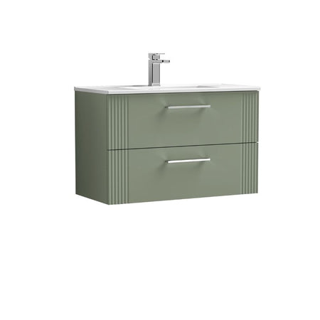 Nuie Deco Wall Hung 2-Drawer Vanity & Minimalist Basin (1 size, 5 colours) - Brand New Bathrooms