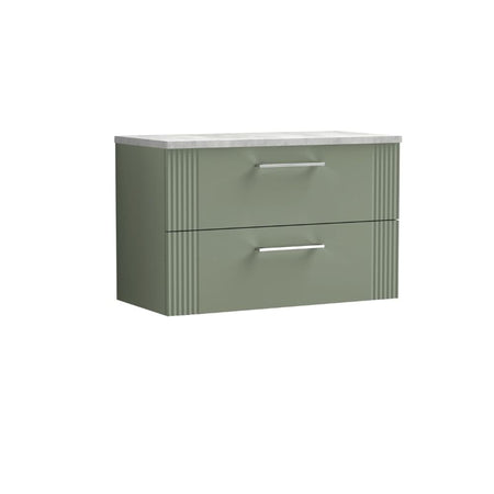 Nuie Deco Wall Hung 2-Drawer Vanity & Laminate Top (1 size, 5 colours) - Brand New Bathrooms