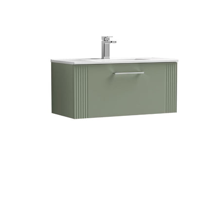 Nuie Deco Wall Hung Single Drawer Vanity & Mid-Edge Basin (1 size, 5 colours) - Brand New Bathrooms