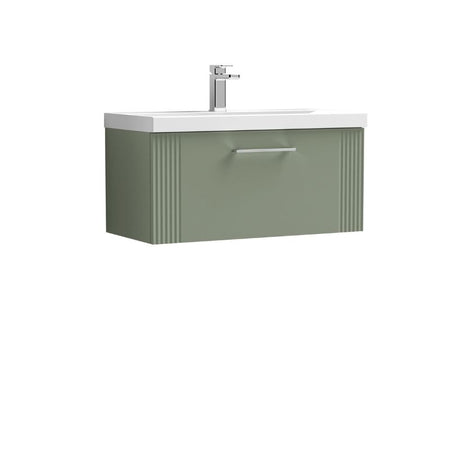 Nuie Deco Wall Hung Single Drawer Vanity & Thin-Edge Basin (1 size, 5 colours) - Brand New Bathrooms