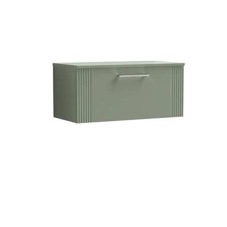 Nuie Deco Wall Hung Single Drawer Vanity & Worktop (1 size, 5 colours) - Brand New Bathrooms