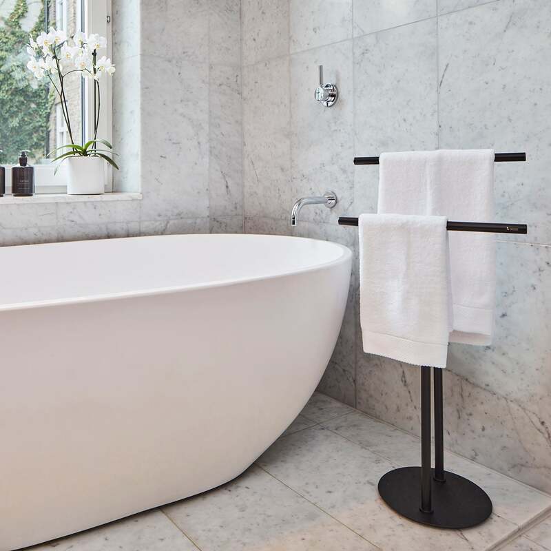 Smedbo Outline Towel Rail Double 'T' (2 colours) - Brand New Bathrooms