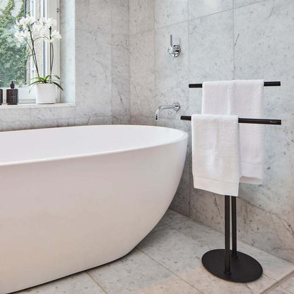 Smedbo Outline Towel Rail Double 'T' (2 colours) - Brand New Bathrooms