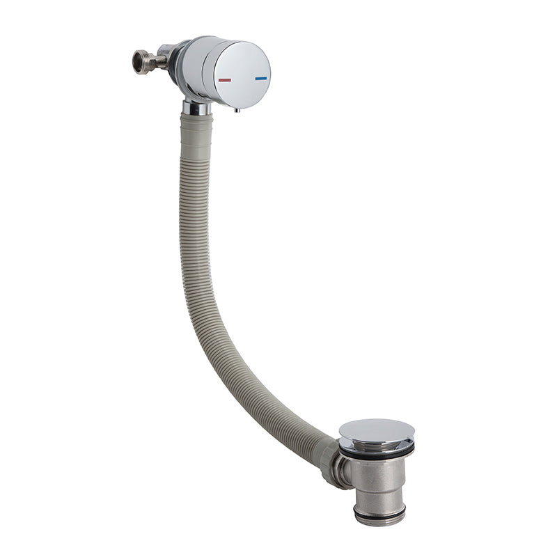 Nuie Single Lever Freeflow Bath Filler (Chrome) - Brandnew Bathroom