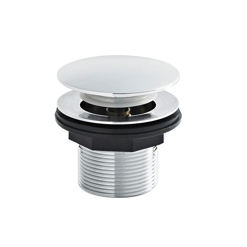 Nuie Wastes & Extras Push Button Bath Waste (Chrome) - Brandnew Bathroom