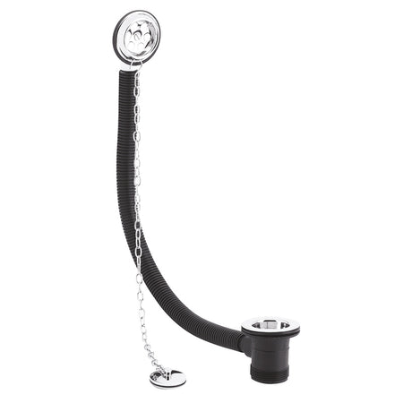 Nuie Retainer Bath Waste Brass & Link Chain (Chrome) - Brandnew Bathroom