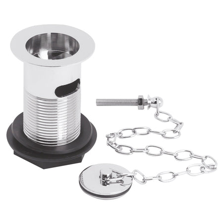 Nuie Basin Waste w/ Brass Plug & Link Chain (Chrome) - Brandnew Bathroom