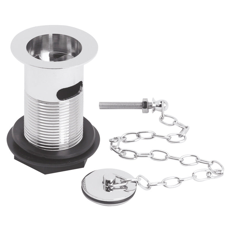 Nuie Basin Waste w/ Brass Plug & Link Chain (Chrome) - Brandnew Bathroom