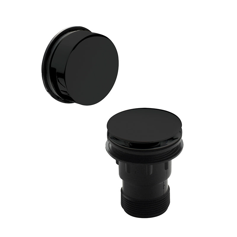 Nuie Wastes & Extras Click Clack Bath Waste With Easyclean Removable Grid (Matt Black) - Brandnew Bathroom